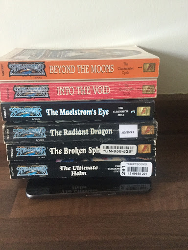 Stack of all six Spelljammer novels